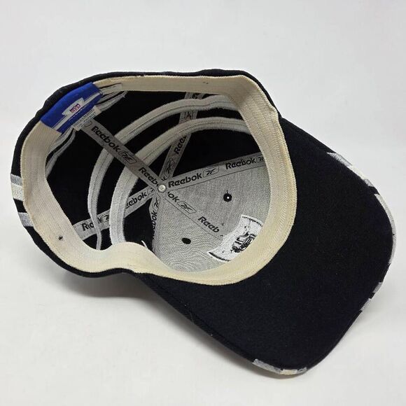 VINTAGE OAKLAND RAIDERS NFL FOOTBALL REEBOK SWIRL ONE SIZE STRETCH HAT CAP - Picture 5 of 6